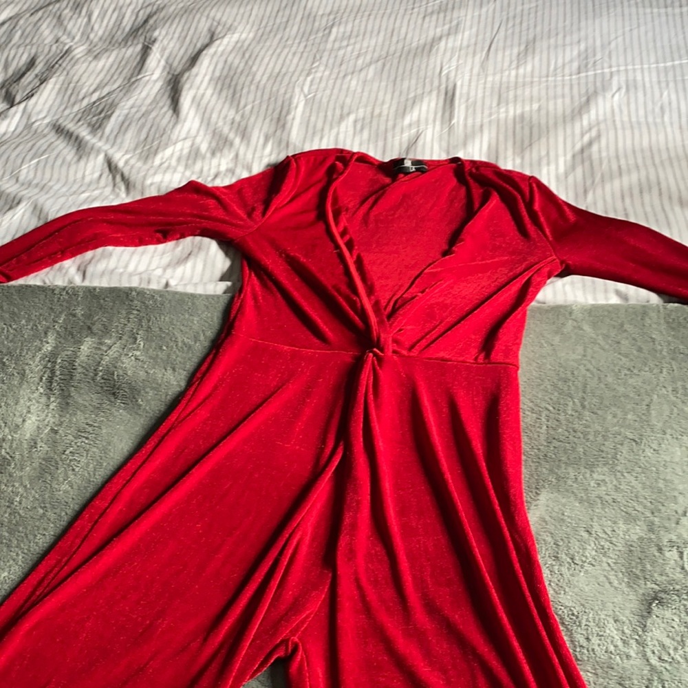 Red jumpsuit